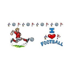 I Love Sports Mug - Football