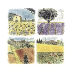 PROVENCE 9.5X9.5CM (1 SET OF 4)