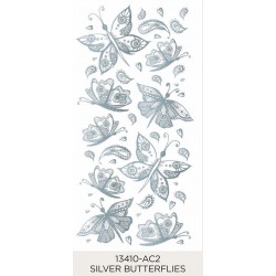 Silver Butterflies 30-50mm (9)