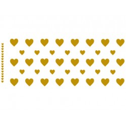 Gold Hearts Mugwrap